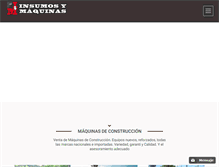 Tablet Screenshot of insumosymaquinas.com.ar